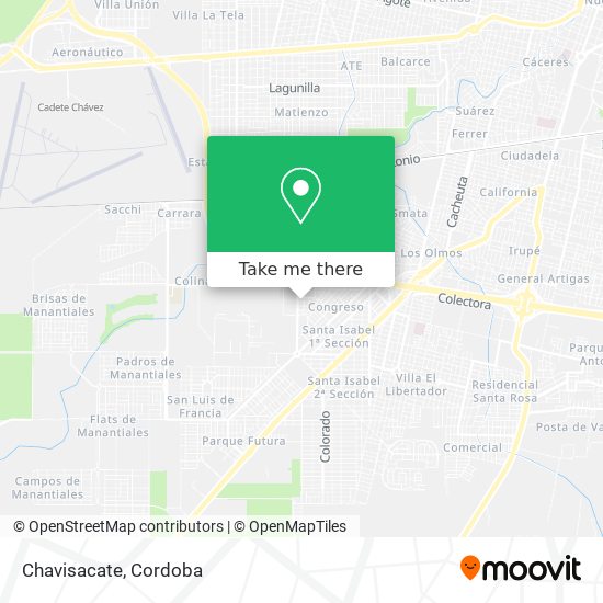 Mapa de Chavisacate