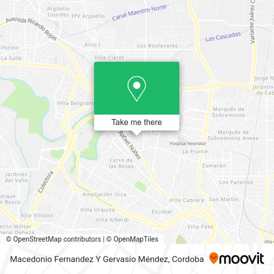 Macedonio Fernandez Y Gervasio Méndez map