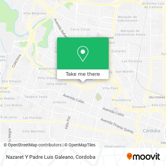Nazaret Y Padre Luis Galeano map