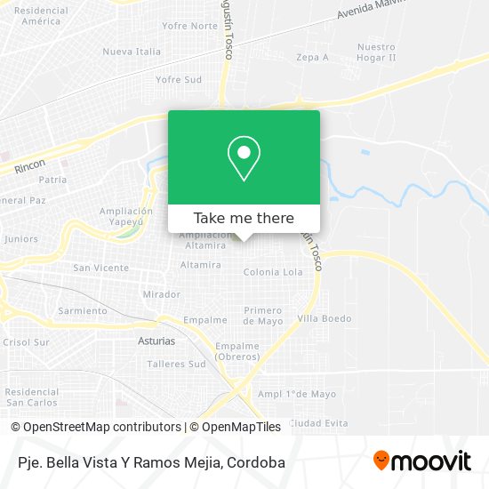 Pje. Bella Vista Y Ramos Mejia map
