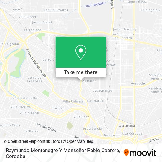 Raymundo Montenegro Y Monseñor Pablo Cabrera map