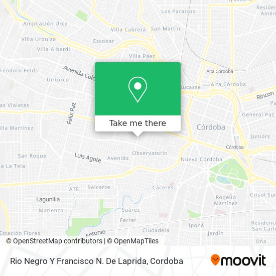 Rio Negro Y Francisco N. De Laprida map