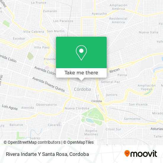 Mapa de Rivera Indarte Y Santa Rosa