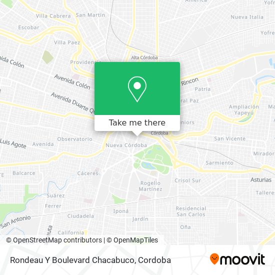 Rondeau Y Boulevard Chacabuco map