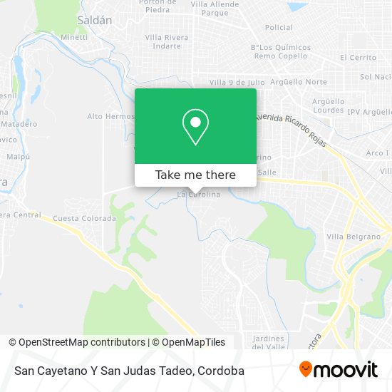 San Cayetano Y San Judas Tadeo map
