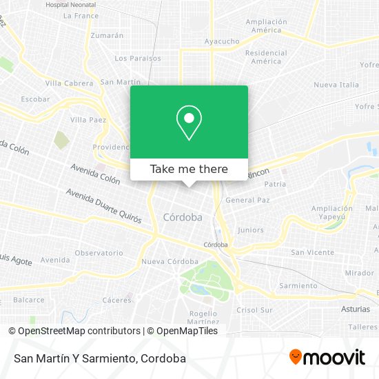 San Martín Y Sarmiento map