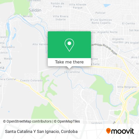 Santa Catalina Y San Ignacio map