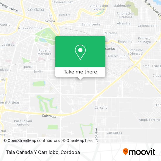 Tala Cañada Y Carrilobo map