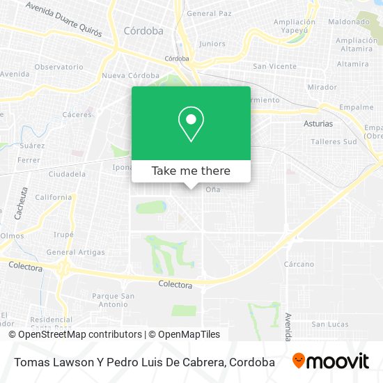 Tomas Lawson Y Pedro Luis De Cabrera map