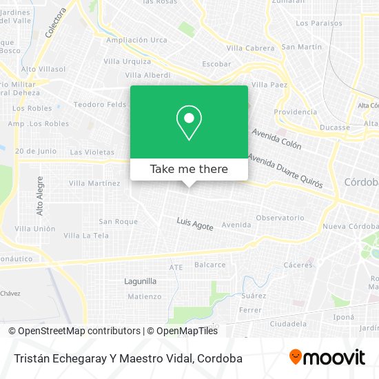 Mapa de Tristán Echegaray Y Maestro Vidal