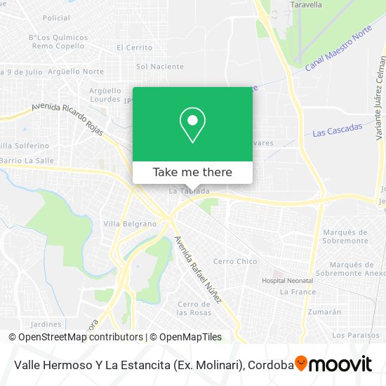 Valle Hermoso Y La Estancita (Ex. Molinari) map
