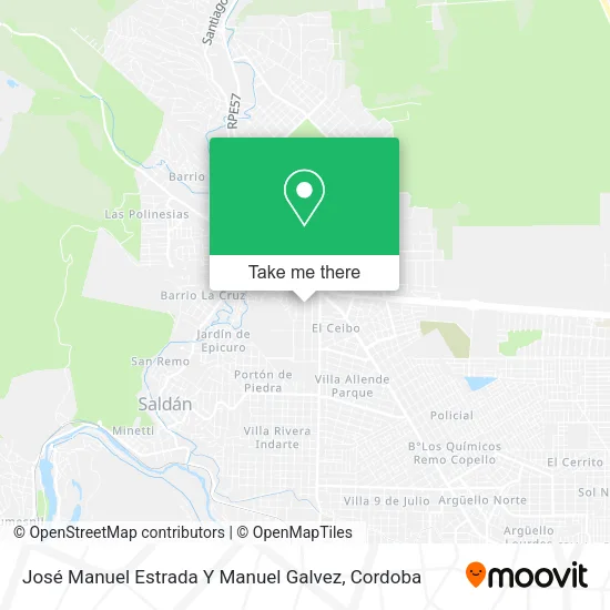 José Manuel Estrada Y Manuel Galvez map