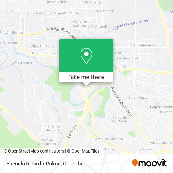 Mapa de Escuela Ricardo Palma