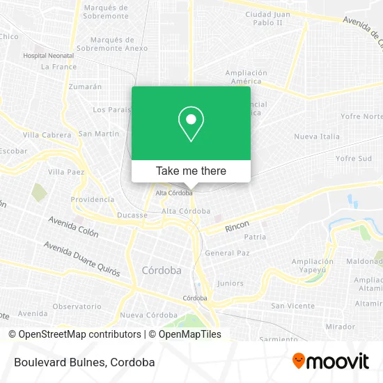 Boulevard Bulnes map