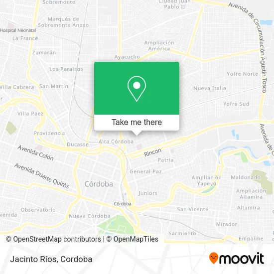 Jacinto Ríos map