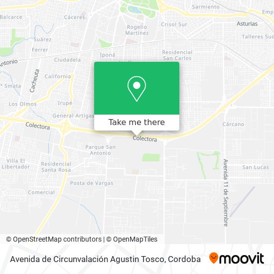 Mapa de Avenida de Circunvalación Agustin Tosco
