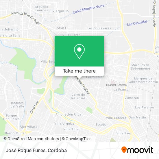 José Roque Funes map