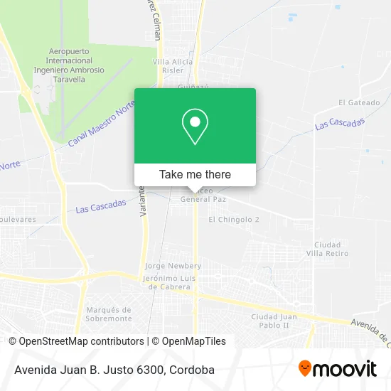 Avenida Juan B. Justo 6300 map