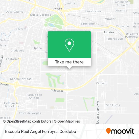 Mapa de Escuela Raul Angel Ferreyra