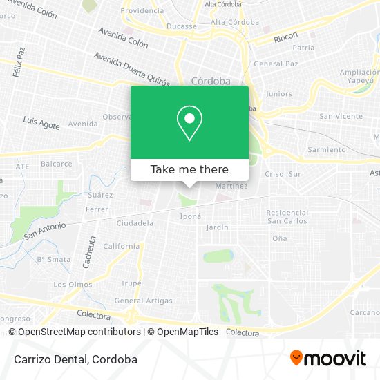 Mapa de Carrizo Dental