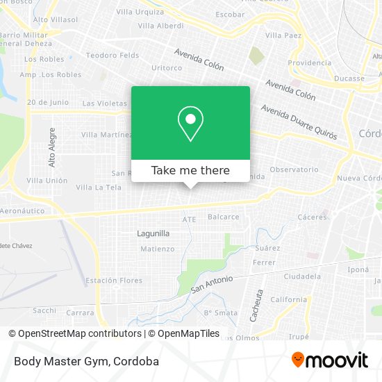 Mapa de Body Master Gym