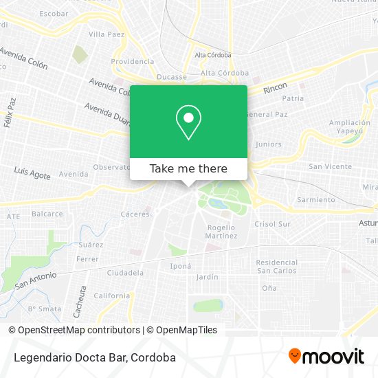 Mapa de Legendario Docta Bar