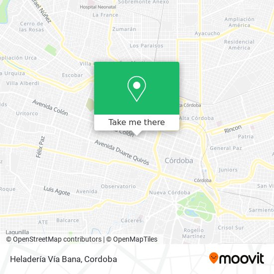 Heladería Vía Bana map