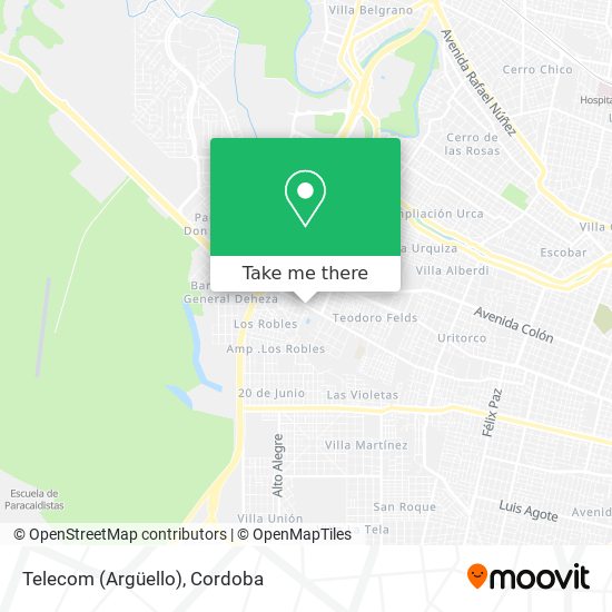 Telecom (Argüello) map