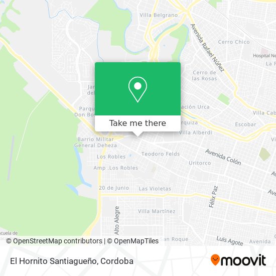 El Hornito Santiagueño map