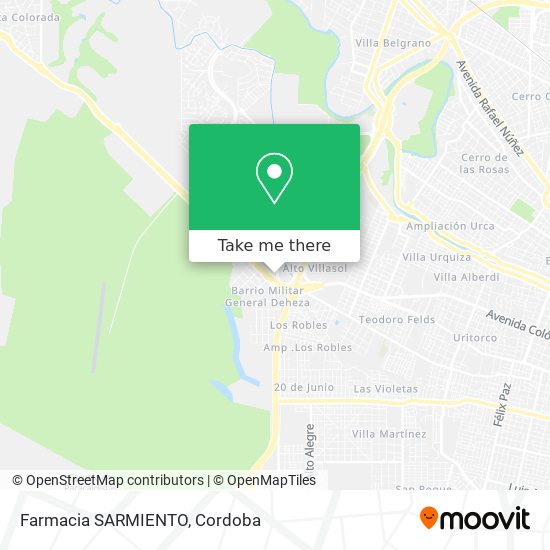 Mapa de Farmacia SARMIENTO