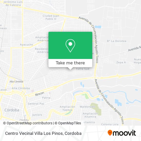 Centro Vecinal Villa Los Pinos map