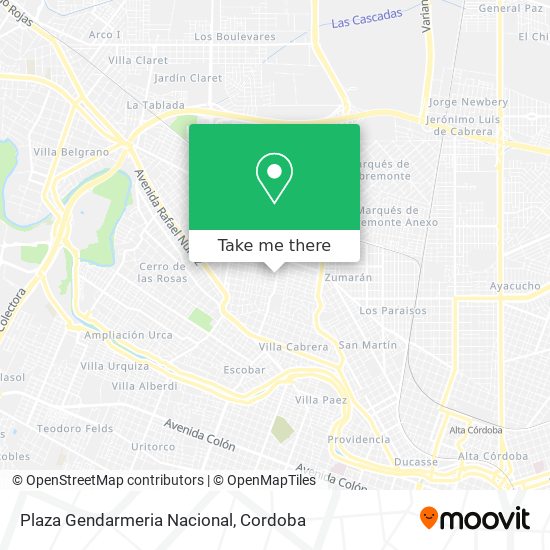Plaza Gendarmeria Nacional map