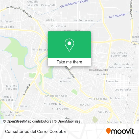 Consultorios del Cerro map