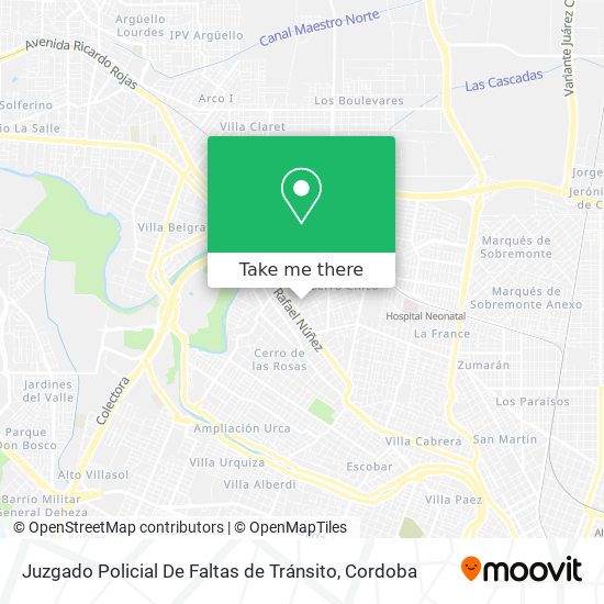 Juzgado Policial De Faltas de Tránsito map