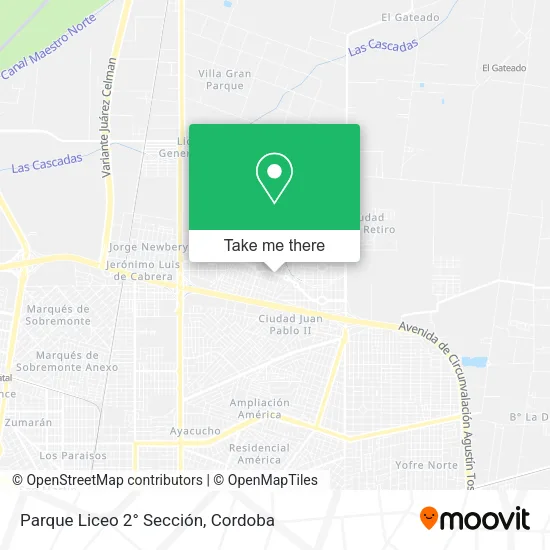 Parque Liceo 2° Sección map