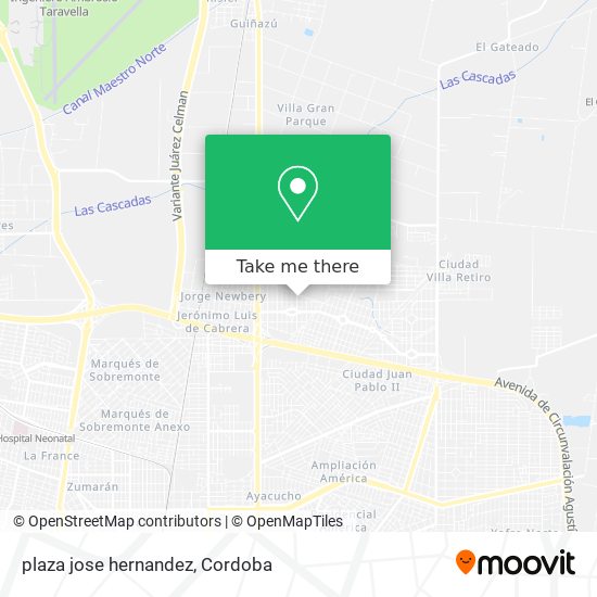 plaza jose hernandez map