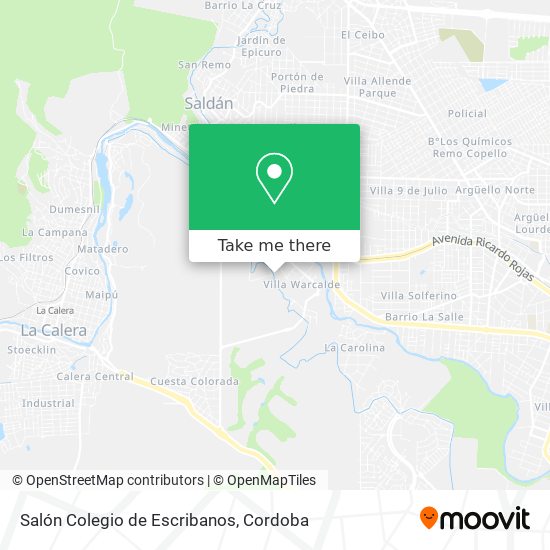 Mapa de Salón Colegio de Escribanos