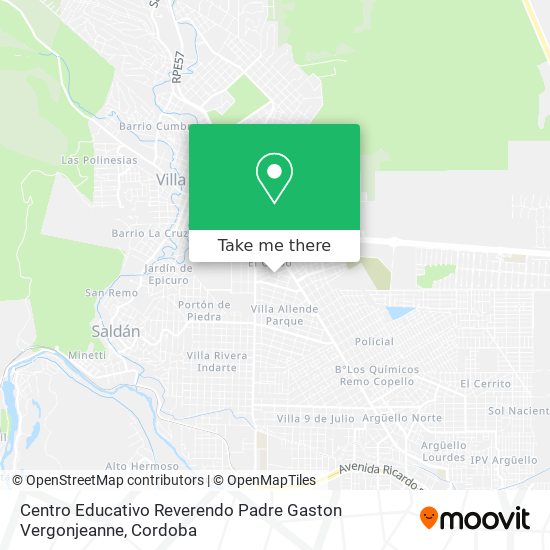 Mapa de Centro Educativo Reverendo Padre Gaston Vergonjeanne