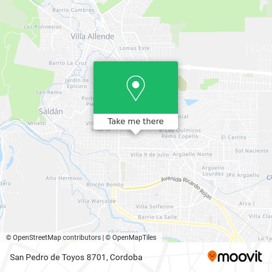 San Pedro de Toyos 8701 map