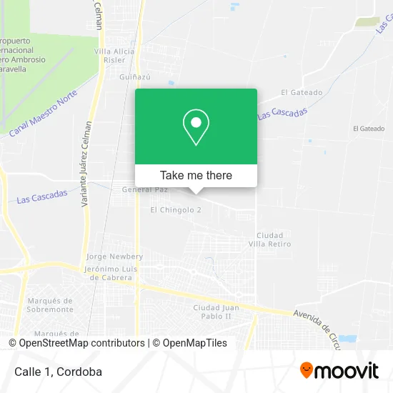 Calle 1 map