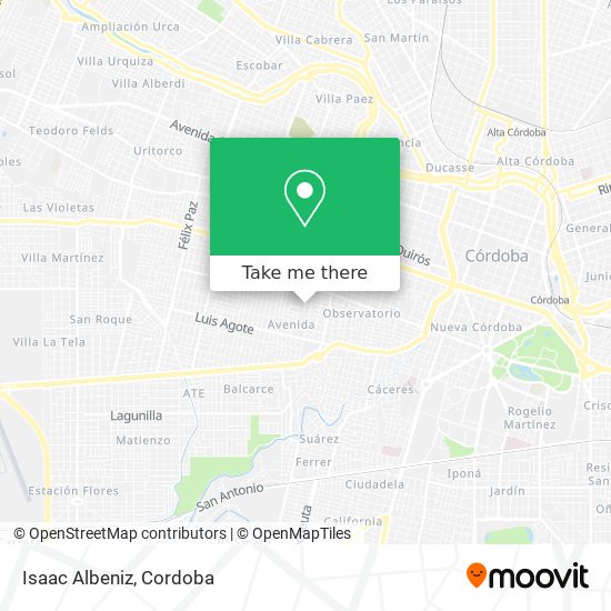 Mapa de Isaac Albeniz