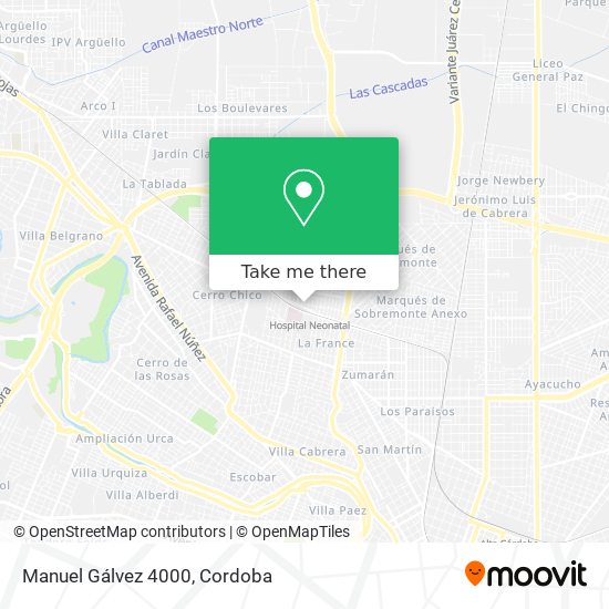 Manuel Gálvez 4000 map