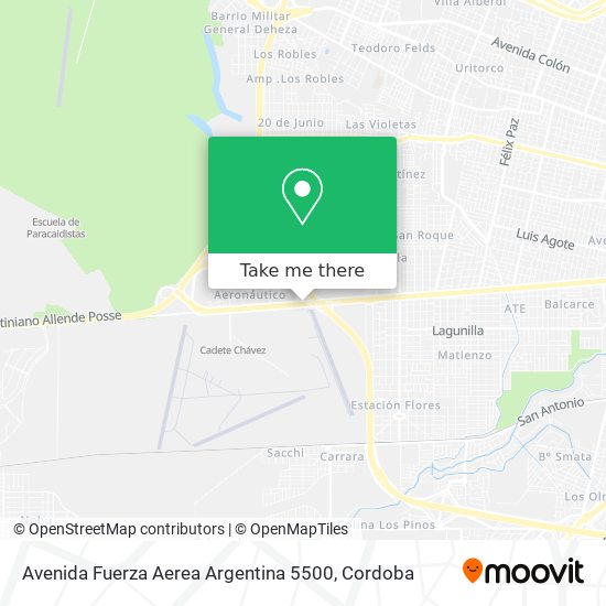 Avenida Fuerza Aerea Argentina 5500 map