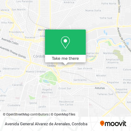 Avenida General Alvarez de Arenales map