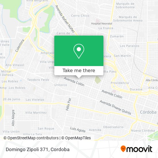 Domingo Zipoli 371 map