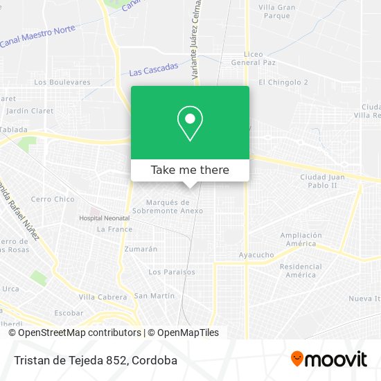 Mapa de Tristan de Tejeda 852