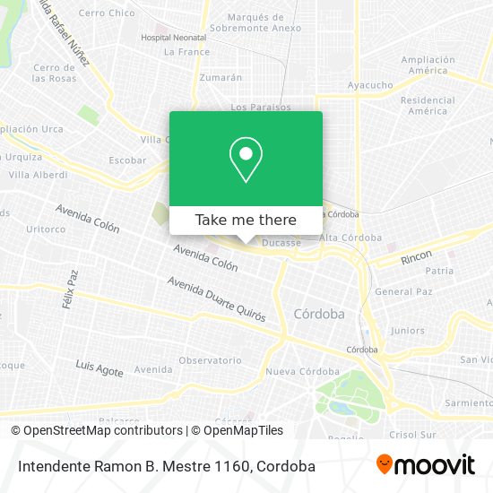 Intendente Ramon B. Mestre 1160 map