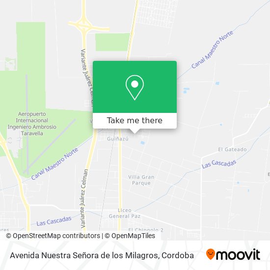 Avenida Nuestra Señora de los Milagros map