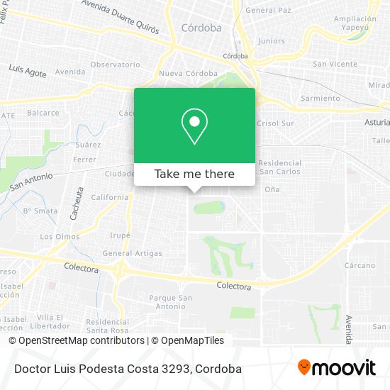 Doctor Luis Podesta Costa 3293 map