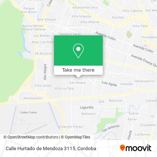 Mapa de Calle Hurtado de Mendoza 3115